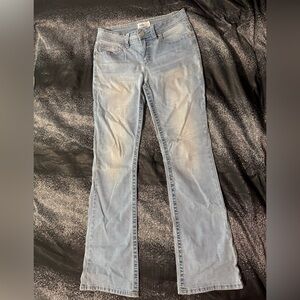 Royalty For Me Blue Flare Wide Leg Jeans